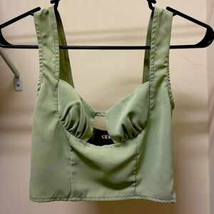 Cute Mint green Cider Crop Top size: xxs